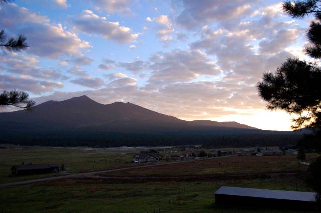 Sunrise from Porch - First Morning on the Property